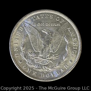 1900 (O) US One Dollar Morgan Head Silver Coin (some luster)