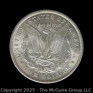 1900 (O) US One Dollar Morgan Head Silver Coin (some luster)