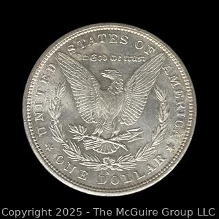 1881 (S) US One Dollar Morgan Head Silver coin (some luster)