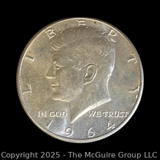 1964 (P) US Kennedy Half Dollar Silver 50 cent coin