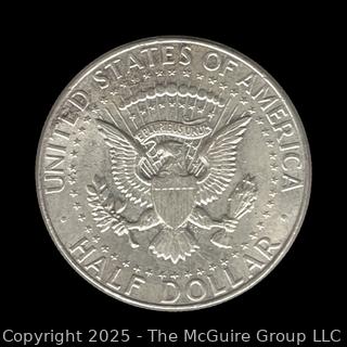1964 US Kennedy Half Dollar Silver 50 Cent Coin 