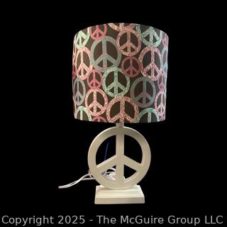 Peace Sign Table Lamp