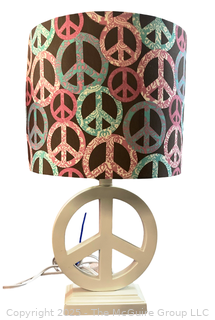 Peace Sign Table Lamp