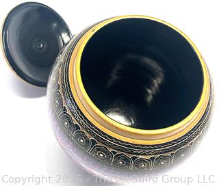  Pakistan Handcrafted Wooden Lacquer Candy Jar