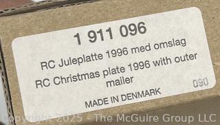 Royal Copenhagen Blue & White Porcelain Christmas Plates in Boxes 