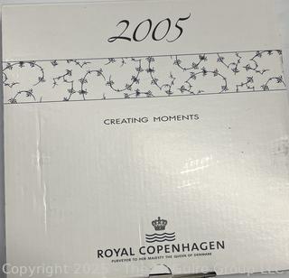 Royal Copenhagen Blue & White Porcelain Christmas Plates in Boxes 