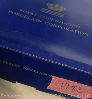 Royal Copenhagen Blue & White Porcelain Christmas Plates in Boxes 