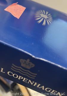 Royal Copenhagen Blue & White Porcelain Christmas Plates in Boxes 
