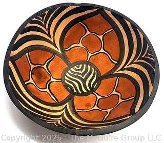 African Wooden Handpainted Decorative Bowl