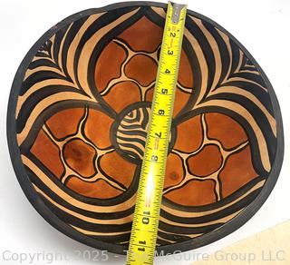 African Wooden Handpainted Decorative Bowl