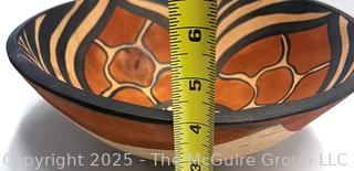 African Wooden Handpainted Decorative Bowl