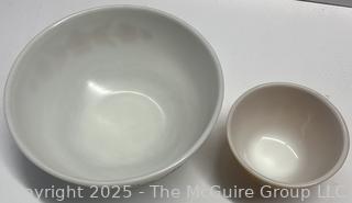Two (2) Pyrex Glass Mixing Bowls