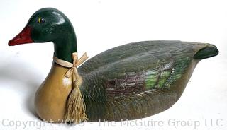 Large Composite Decorative Duck. 9 x 16"