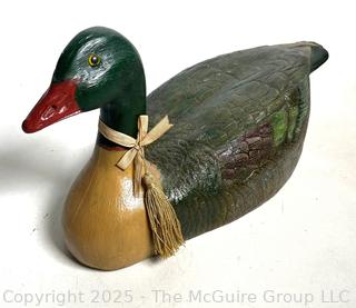 Large Composite Decorative Duck. 9 x 16"