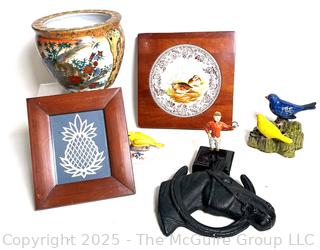 Selection of decorative art pieces