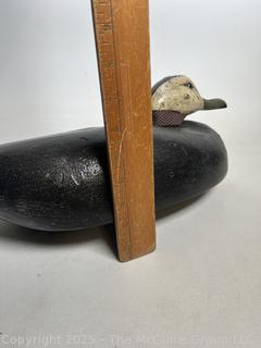 Hand Painted Wooden Decoy Signed by Artist R. Elmore, 2004