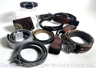 Group of Women's Belts Including Gucci and New with Tags