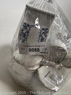 Ten (10) German Porcelain Spice Jars and Canisters. 