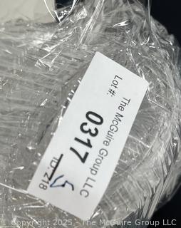Five (5) Clear Cut Crystal Serving Bowls