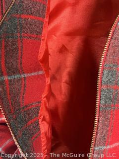 Pendleton Wool Red Plaid Mackinaw Cruiser Jacket. Large, New with Tags