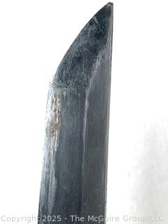18th Century Edo Period Japanese Handmade Wakizashi Short Sword with Lacquered Scabbard and Sageo