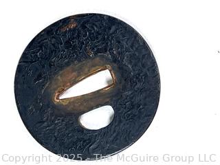 18th Century Edo Period Japanese Handmade Wakizashi Short Sword with Lacquered Scabbard and Sageo