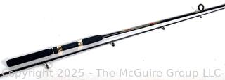 South Bend Black Beauty Boat Fisihgn Rod Two Piece Medium Action Casting Fishing Rod #3345. 7'