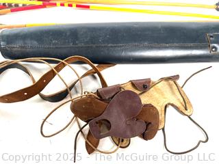 Wooden Bow Archery Set Including Long Bow, Arrows, Quiver and Accessories 
