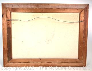 Framed Oil on Canvas of Women Walking Trail Signed by Artist. 23 x 31"