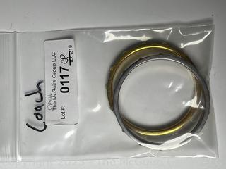 Two (2) Coach Enamel Painted Bangle Bracelets