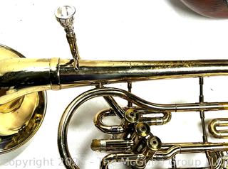 F E Olds & Son Ambassador Horn Made in Fullerton, California with Hard Case