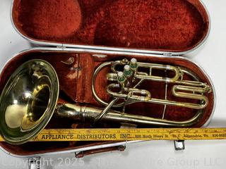 F E Olds & Son Ambassador Horn Made in Fullerton, California with Hard Case