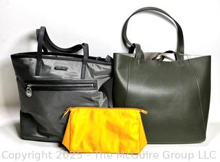Three (3) Tote Bags Including Michael Kors, A New Day & Yellow Zip Up Bag