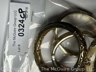 Group of Enamel Bangle Bracelets 