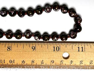 Hand Knotted Red Floral Cloisonne Bead Necklace