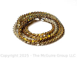 Vermeil on Sterling Textured Chain Necklace