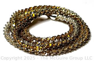 Vermeil on Sterling Textured Chain Necklace