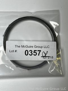 Black Enamel Coach Bangle Bracelet