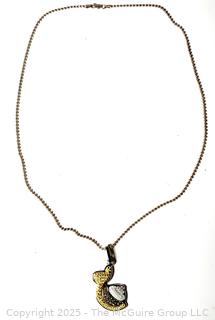 Authentic Swarovski Lovlots Shina Snail Pendant Necklace