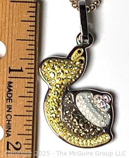 Authentic Swarovski Lovlots Shina Snail Pendant Necklace