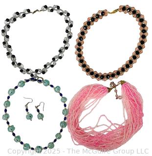 Four (4) Beaded Necklaces