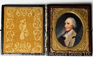 Daguerreotype Union Case with Print of George Washington