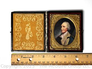 Daguerreotype Union Case with Print of George Washington