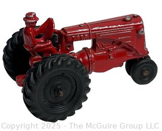 Red Hubley Minneapolis Moline Toy Metal Tractor
