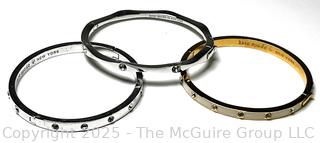 Three (3) Kate Spade Enamel Bangle Bracelets