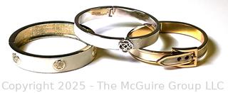 Three (3) Enamel Bangle Bracelets