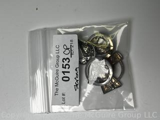 Four (4) Sterling Silver Horse Head Brooches Including Beau