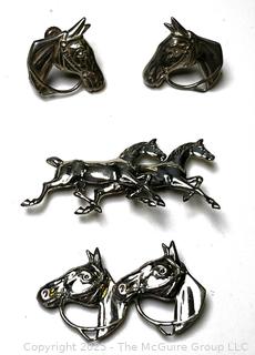 Sterling Silver Horse Head Jewelry Including Beau