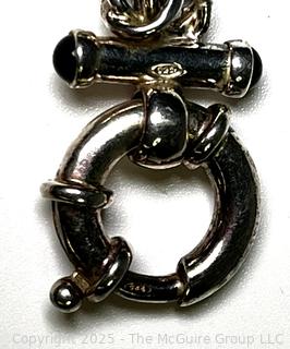 Sterling Silver Round Byzantine Chain Bracelet