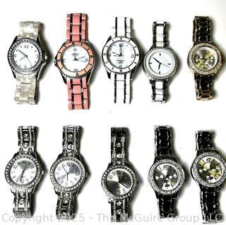 Ten (10) Women's Fashion Watches, Untested
